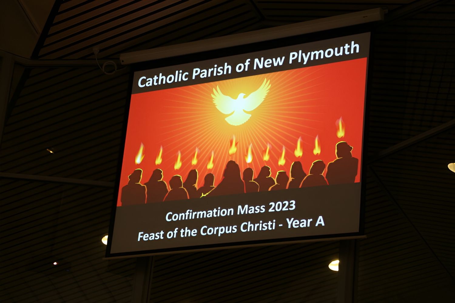 A Confirmation Mass celebrated in the parish