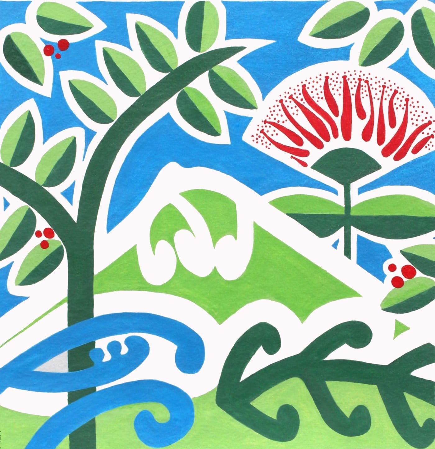 Māori sacred artwork in the parish